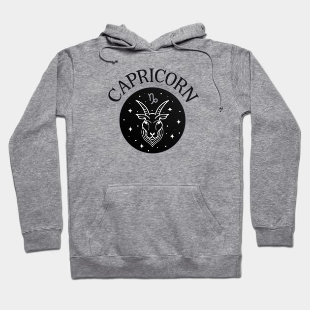 Capricorn Star Sign Zodiac Horoscope Cheeky Witch® Hoodie by Cheeky Witch